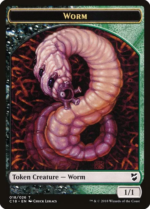 Worm · Commander 2018 Tokens 18/26