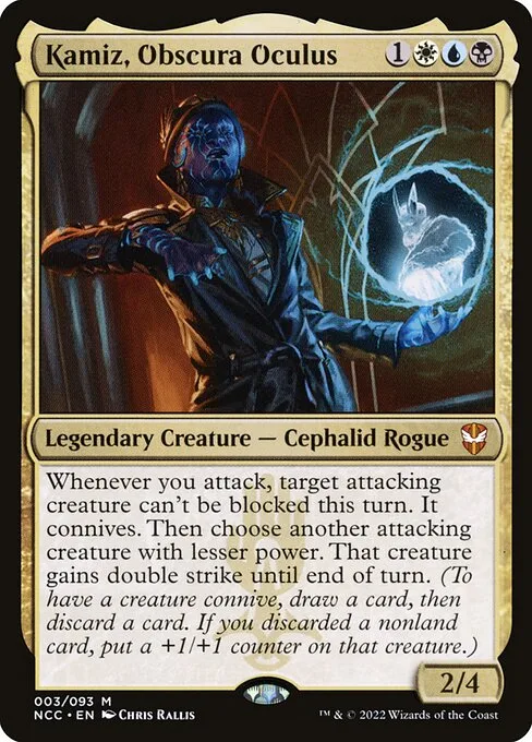 Kamiz, Obscura Oculus · New Capenna Commander 3/447