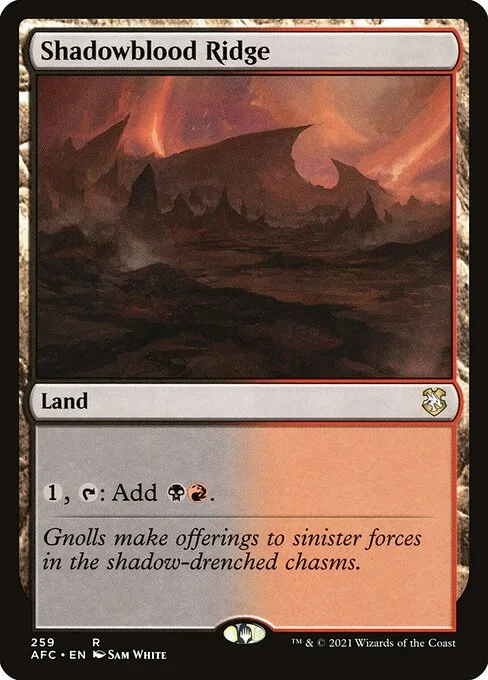 Shadowblood Ridge · Forgotten Realms Commander 259/331