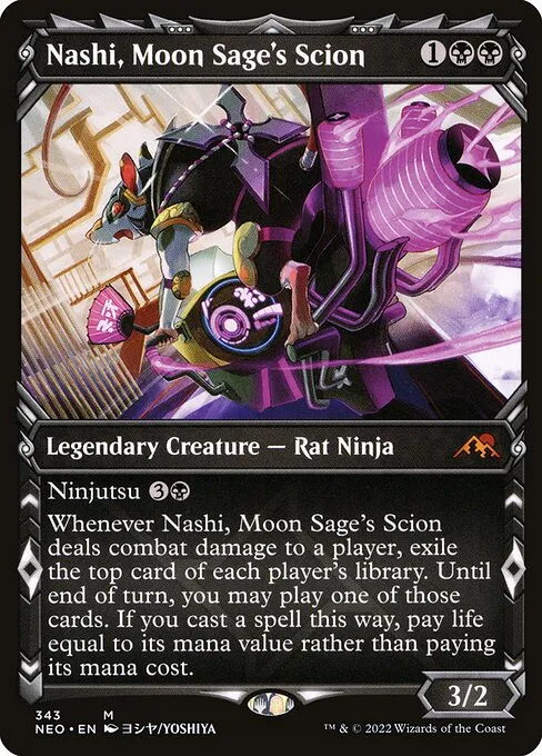 Nashi, Moon Sage's Scion · Kamigawa: Neon Dynasty 343/531