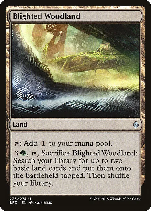 Blighted Woodland · Battle for Zendikar 233/299