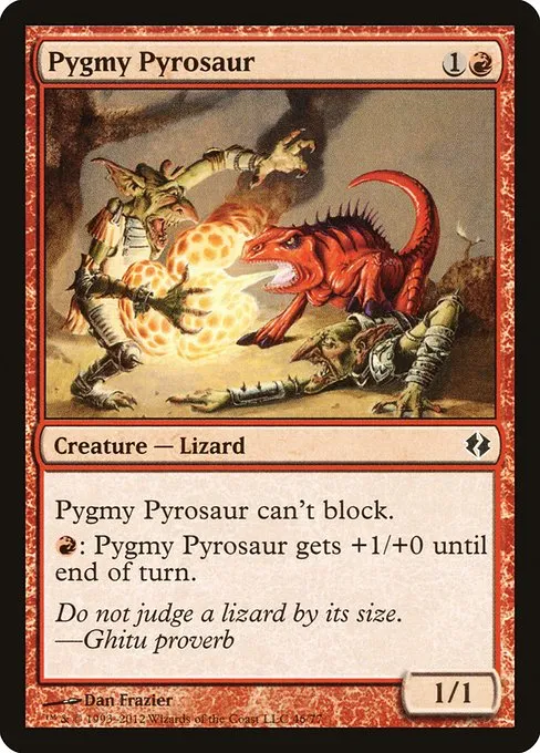 Pygmy Pyrosaur · Duel Decks: Venser vs. Koth 46/77