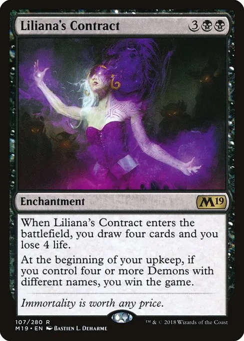 Liliana's Contract · Core Set 2019 107/314