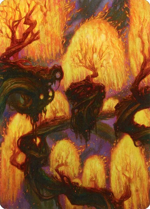 Grove of the Burnwillows // Grove of the Burnwillows · Zendikar Rising Art Series 34/81