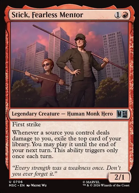 Stick, Fearless Mentor · Marvel Super Heroes Commander 706/9