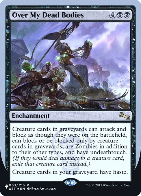 Over My Dead Bodies · The List (Unfinity Foil Edition) 23/62