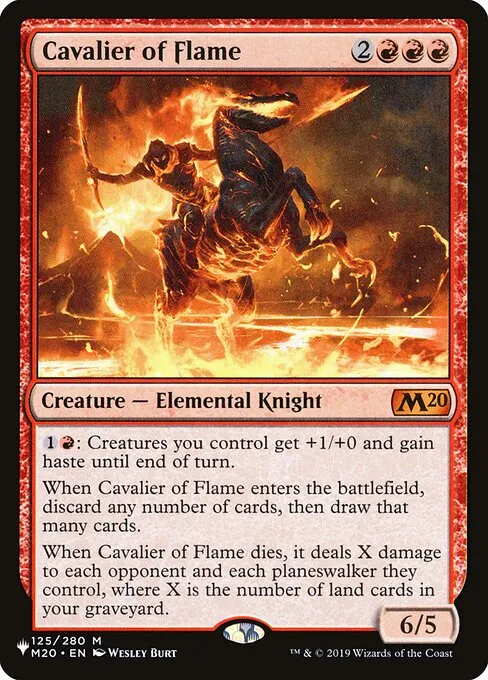 Cavalier of Flame · The List M20-125/5050