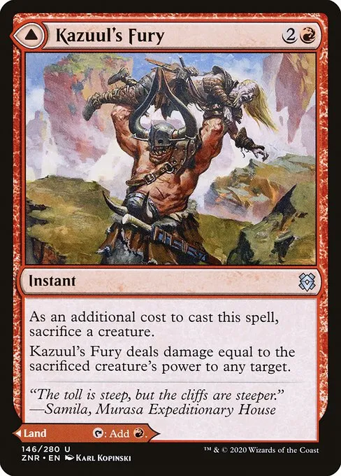 Kazuul's Fury // Kazuul's Cliffs · Zendikar Rising 146/407