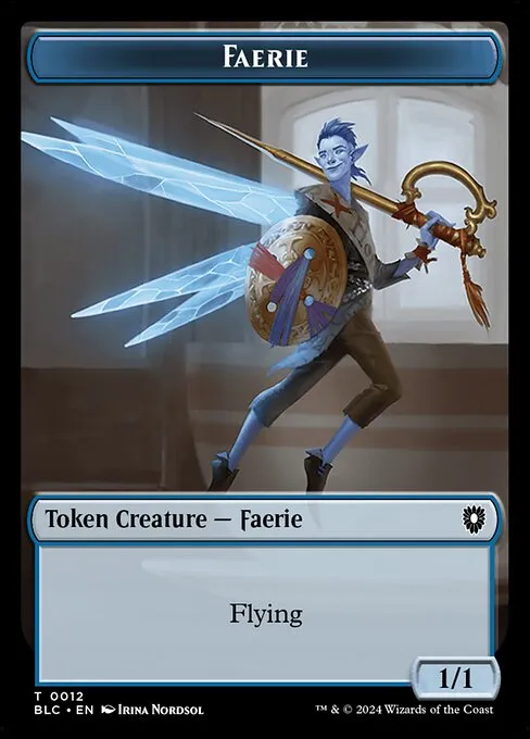 Faerie · Bloomburrow Commander Tokens 12/41