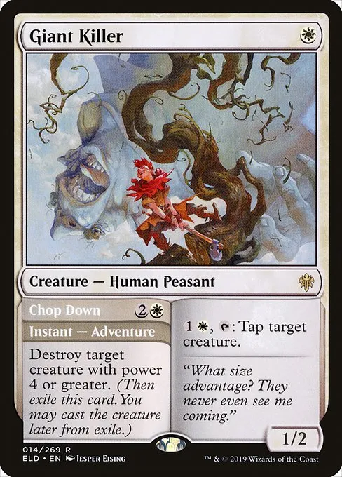 Giant Killer // Chop Down · Throne of Eldraine 14/398
