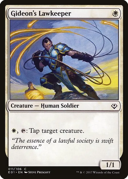 Gideon's Lawkeeper · Archenemy: Nicol Bolas 11/106