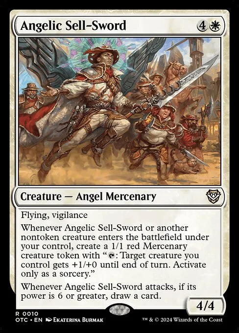Angelic Sell-Sword · Outlaws of Thunder Junction Commander 10/342