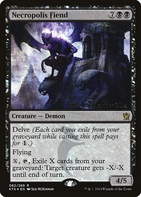 Necropolis Fiend · Khans of Tarkir Promos 82s/56
