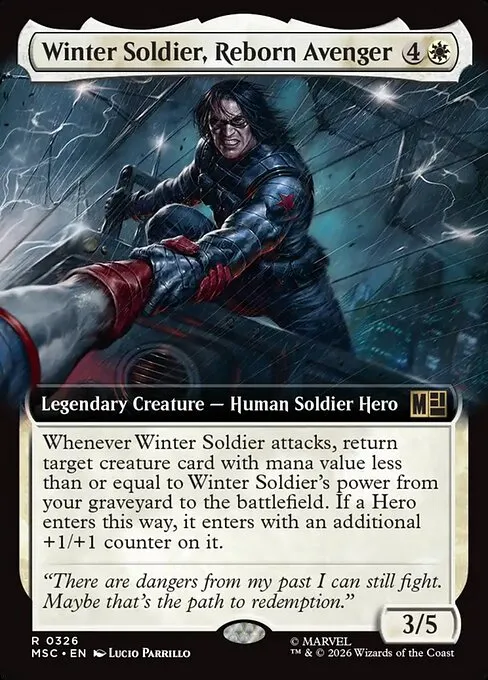 Winter Soldier, Reborn Avenger · Marvel Super Heroes Commander 326/9