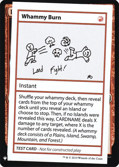 Whammy Burn · Mystery Booster Playtest Cards 2019 70/121