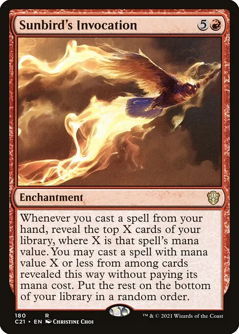 Sunbird's Invocation · Commander 2021 180/409
