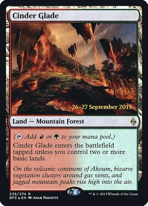 Cinder Glade · Battle for Zendikar Promos 235s/90