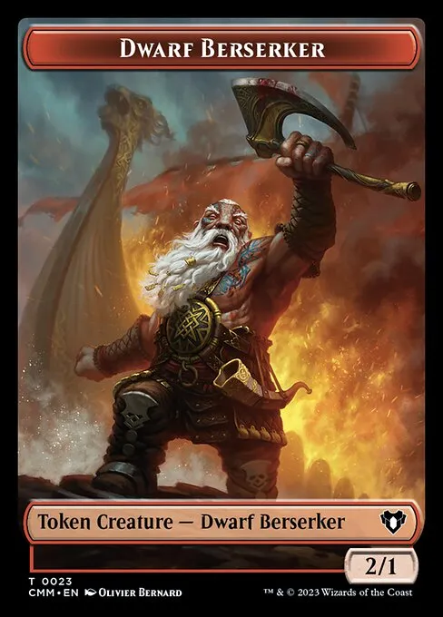 Dwarf Berserker · Commander Masters Tokens 23/81