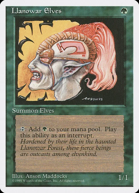 Llanowar Elves · Fourth Edition 261/380