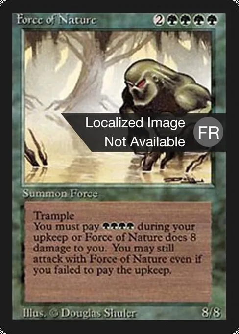 Force of Nature · Foreign Black Border 196/307