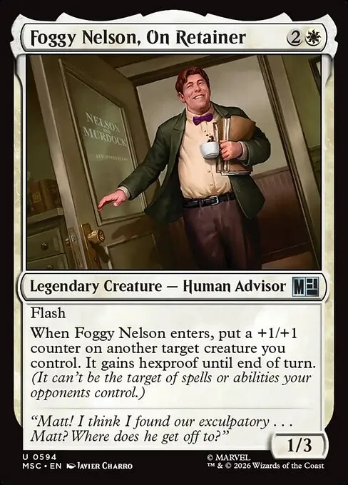 Foggy Nelson, On Retainer · Marvel Super Heroes Commander 594/9