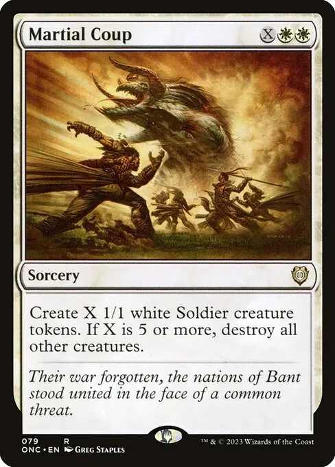 Martial Coup · Phyrexia: All Will Be One Commander 79/174