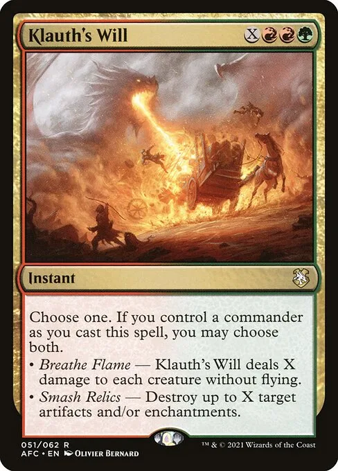 Klauth's Will · Forgotten Realms Commander 51/331