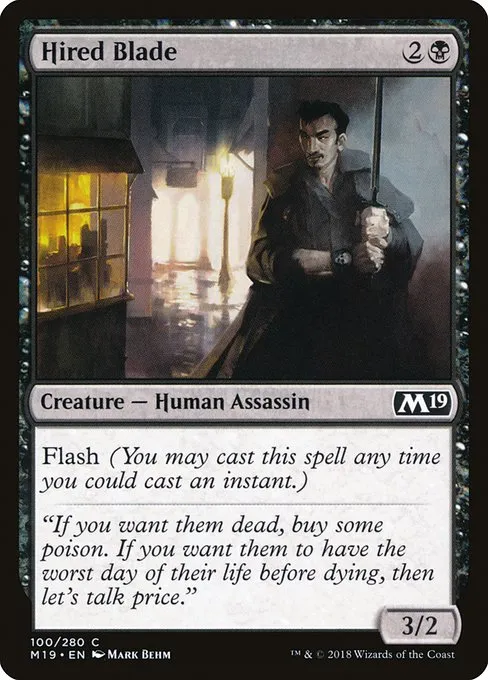 Hired Blade · Core Set 2019 100/314