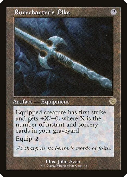 Runechanter's Pike · The Brothers' War Retro Artifacts 48/189