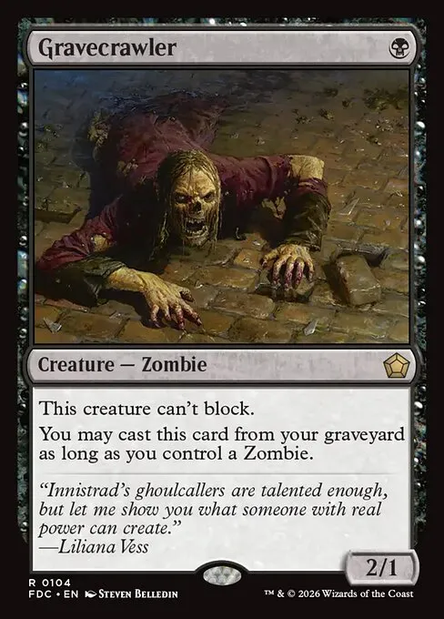 Gravecrawler · Foundations Commander 104/3