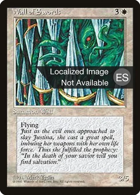 Wall of Swords · Fourth Edition Foreign Black Border 55/378