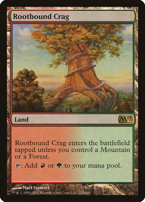 Rootbound Crag · Magic 2013 228/249