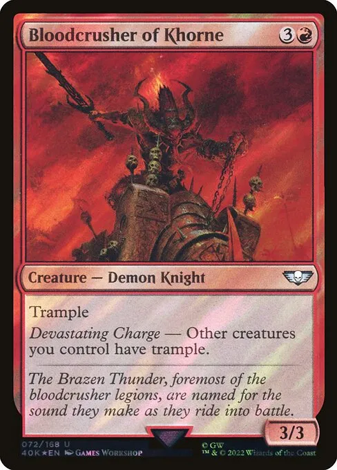 Bloodcrusher of Khorne · Warhammer 40,000 Commander 72★/617