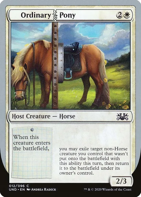 Ordinary Pony · Unsanctioned 12/96