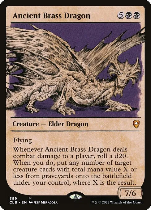 Ancient Brass Dragon · Commander Legends: Battle for Baldur's Gate 389/936
