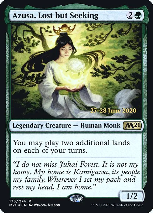 Azusa, Lost but Seeking · Core Set 2021 Promos 173s/137