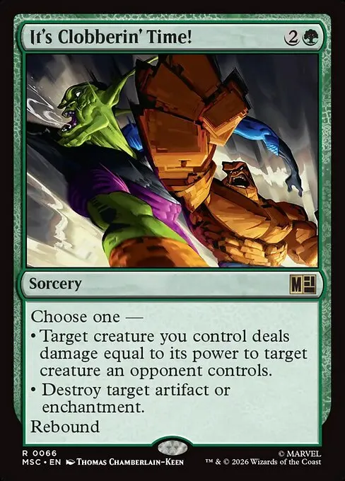 It's Clobberin' Time! · Marvel Super Heroes Commander 66/9