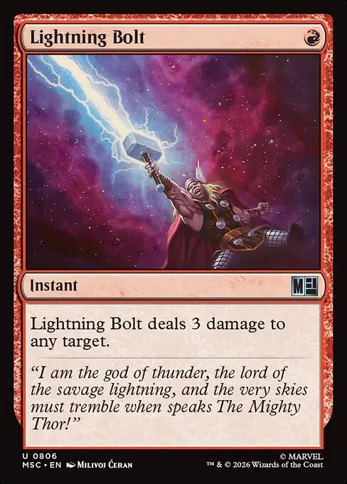 Lightning Bolt · Marvel Super Heroes Commander 806/9