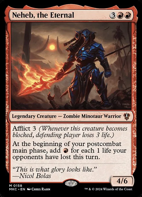 Neheb, the Eternal · Murders at Karlov Manor Commander 158/358