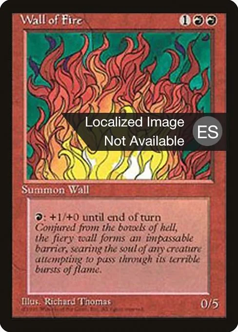 Wall of Fire · Fourth Edition Foreign Black Border 230/378