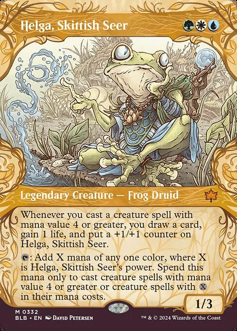 Helga, Skittish Seer · Bloomburrow 332/398