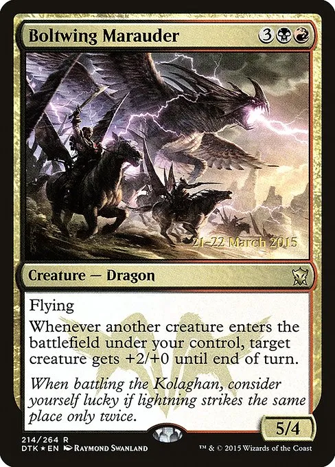 Boltwing Marauder · Dragons of Tarkir Promos 214s/51