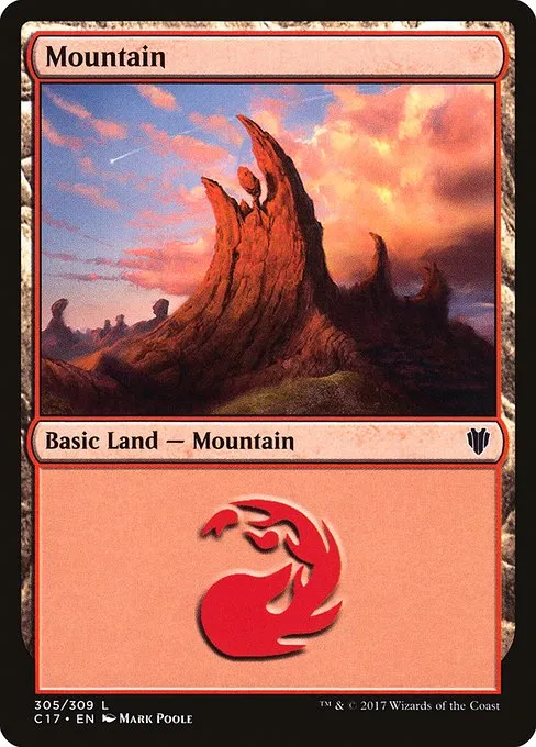 Mountain · Commander 2017 305/309