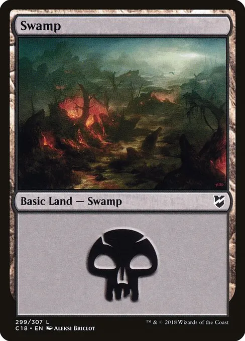 Swamp · Commander 2018 299/307