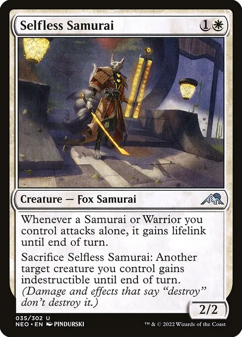Selfless Samurai · Kamigawa: Neon Dynasty 35/531
