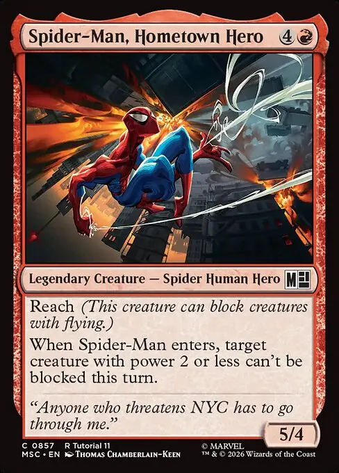 Spider-Man, Hometown Hero · Marvel Super Heroes Commander 857/9