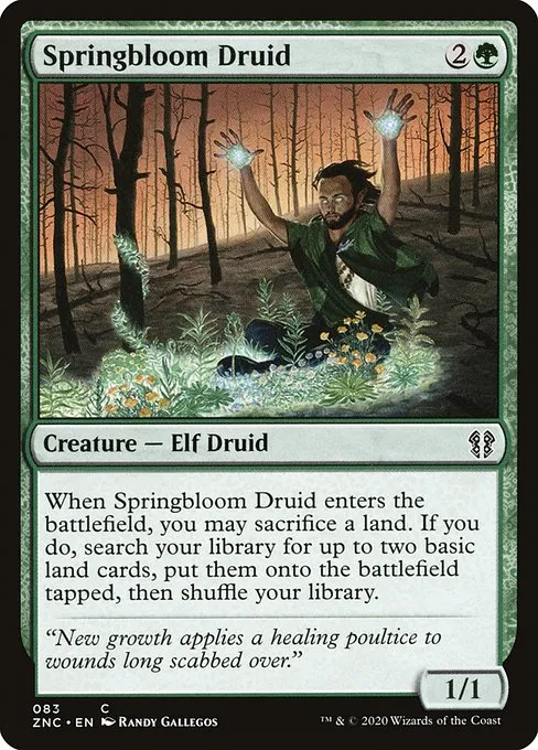 Springbloom Druid · Zendikar Rising Commander 83/142