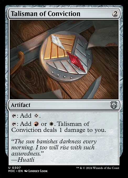 Talisman of Conviction · Modern Horizons 3 Commander 307/398