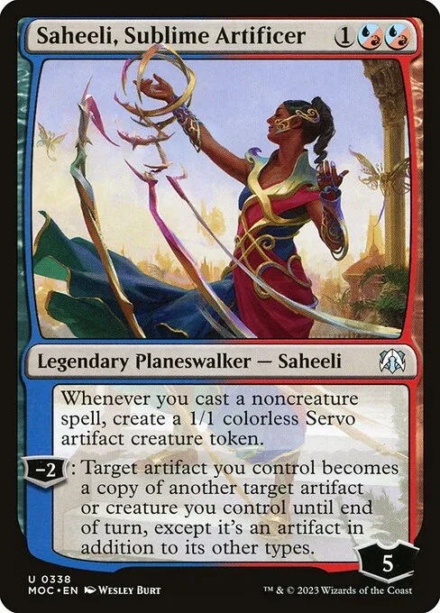 Saheeli, Sublime Artificer · March of the Machine Commander 338/450