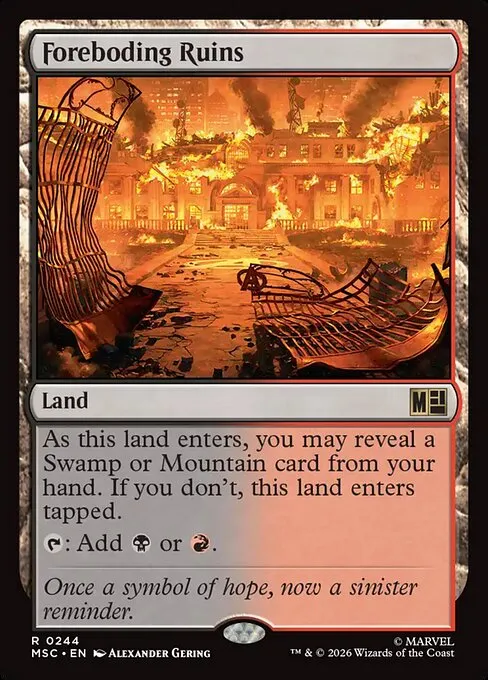 Foreboding Ruins · Marvel Super Heroes Commander 244/9
